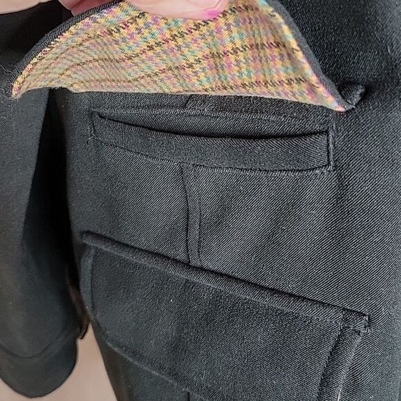 DENIM AND COMPANY Black Midi Lightweight Jacket Small - Picture 4 of 9